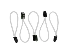 HSP Seats Paracord Zipper Pulls w/ Plastic Grip Pack of 5 White